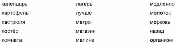 Вставь пропущенные буквы в словарные слова. к_л_ндарь к___ртофель к ...