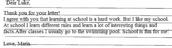 You have got a letter from your foreign friend Luke. He thinks learning ...