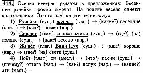 Прочитай. Правильно ли подчёркнуты грамматические основы в этих ...