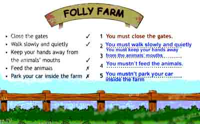 Where are the Folly Farm rules? Read and write Close the gates Walk ...